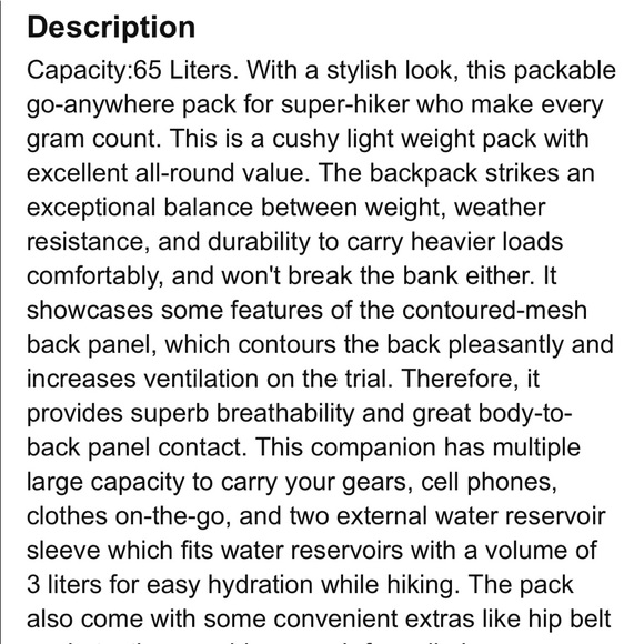 Elk Gear Wildguest 65L Hiking Backpack New - Picture 15 of 16